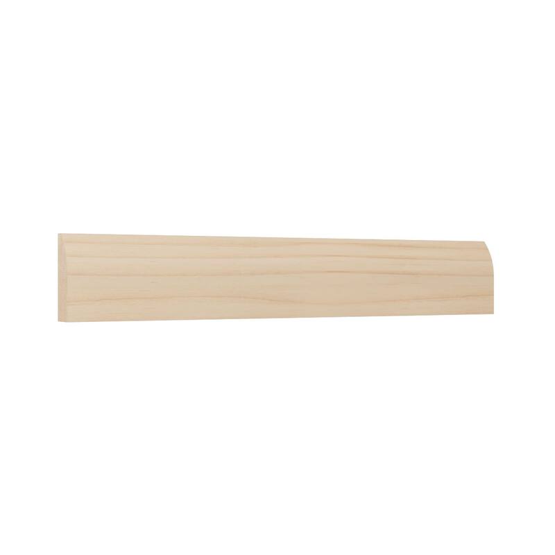 WM827: 3/8-in D x 1-1/4-in W x 96-in L Americraft Solid Hardwood Stain Grade Modern Stop Moulding