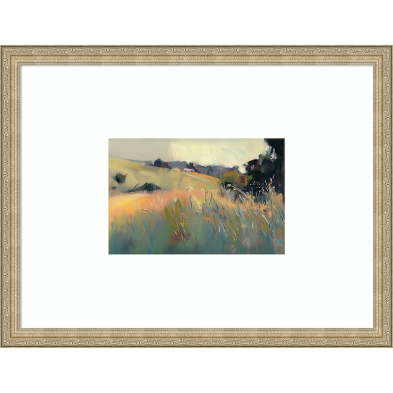 Tranquil Plains No. 2 by Elara Yasna Wood Framed Wall Art Print