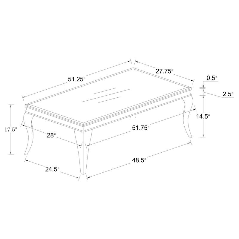 Carone Glass Top Coffee And End Table Set