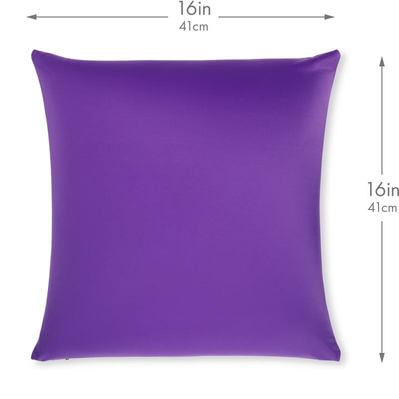 Throw Pillow Cozy Soft Microbead Dark Lavendar: 1 Pc