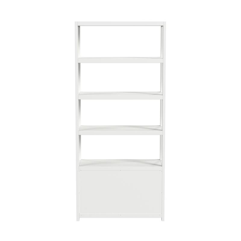 Lark 4-Tier Etagere Bookcase Cabinet