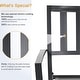 preview thumbnail 55 of 54, MAISON ARTS 9-Piece Patio Dining Set, 60 Inch Square Metal Table and 8 Metal Dining Chairs