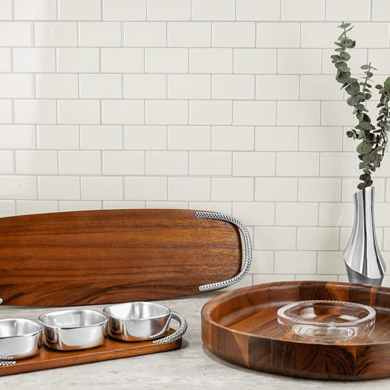 Nambe Braid Condiment Trio