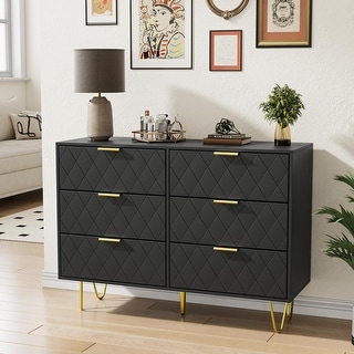 Contemporary Big Size Wooden Drawers with Gold Handles, Chest Dresser with Deep Drawers for living room, Black - Bed Bath & Beyond - 42378519 Contemporary Big Size Wooden Drawers with Gold Handles, Chest Dresser with Deep Drawers for living room, Black - Bed Bath & Beyond - 42378519