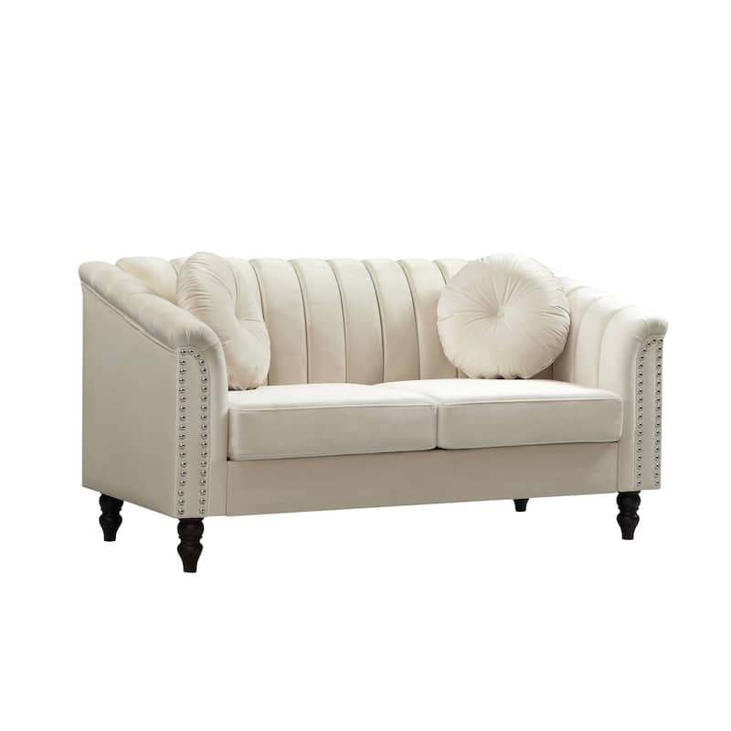 Beige Lint 3-Piece Living Room Sofa Set