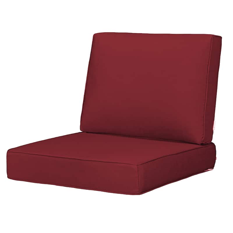 Sunbrella Seat Cushion Waterproof Patio Furniture Cushion - Polyester - 02 Red