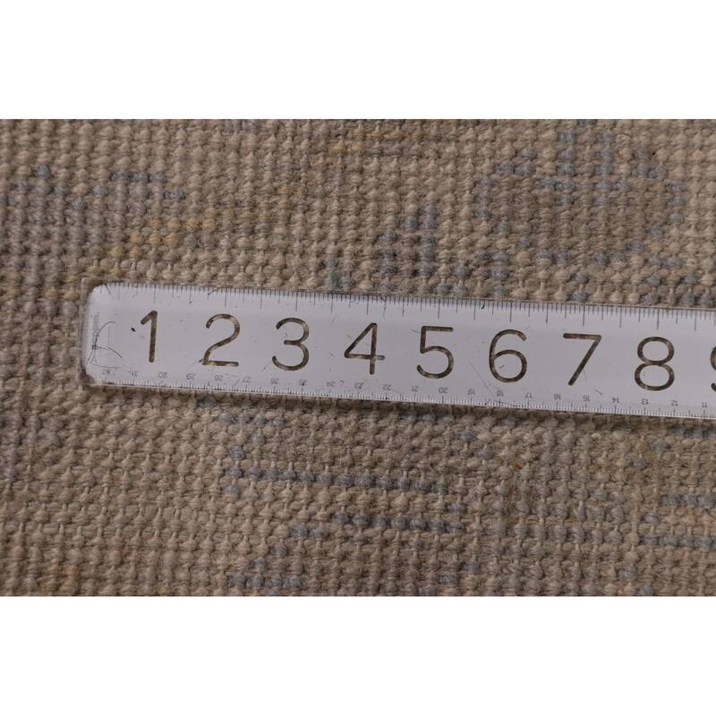 Earth Tone Oushak Area Rug Hand-Knotted Wool Carpet - 8'0" x 9'10"