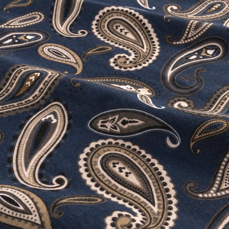 Superior Vintage Floral Paisley Flannel Cotton 2 Piece Pillowcase Set