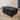 Acroma Black Faux Leather Storage Ottoman for Living Room