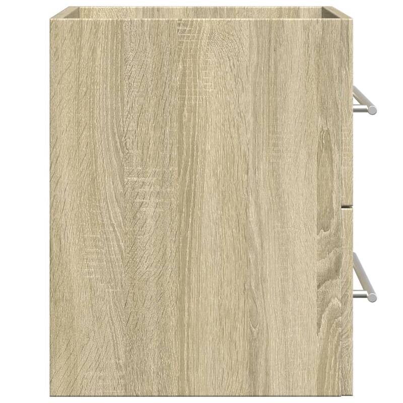 vidaXL Sink Cabinet Sonoma Oak Engineered Wood 23.6 x 15.2 x 18.9 in - 15.2 x 23.6 x 18.9 in