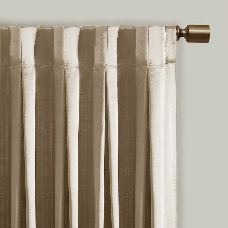 Pleat Curtain Panel with Tieback (Single)