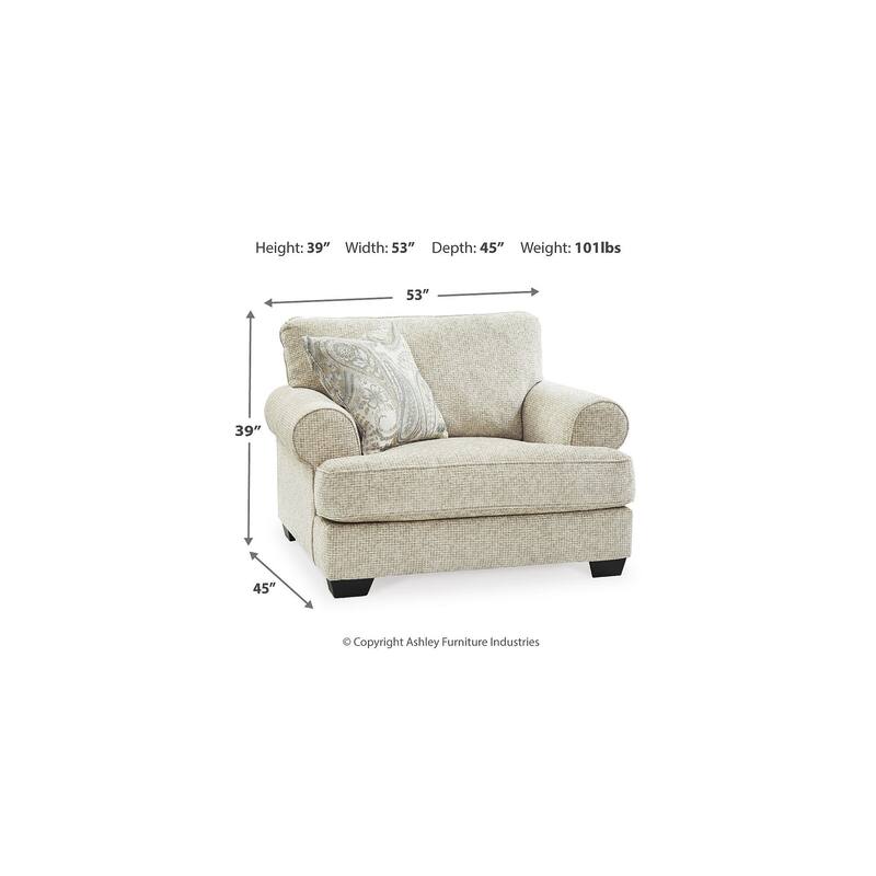 Signature Design by Ashley Monaghan Beige Oversized Chair - 53" W x 45" D x 39" H