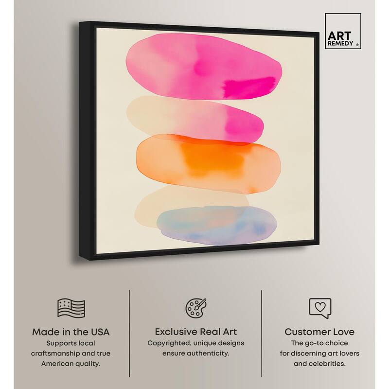 Pebble Palette Canvas by Art Remedy