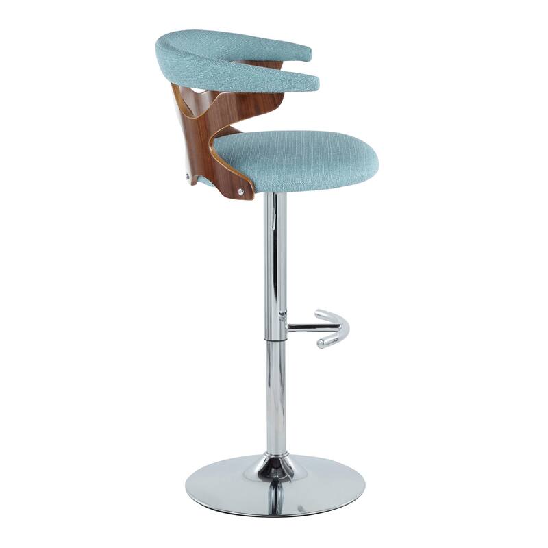 Carson Carrington Viby Adjustable Bar Stool with Rounded T Footrest (Set of 3)
