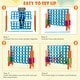 preview thumbnail 9 of 8, Gymax Jumbo 4-to-Score Game Set Giant 4 in A Row Kids Adults w/ 42