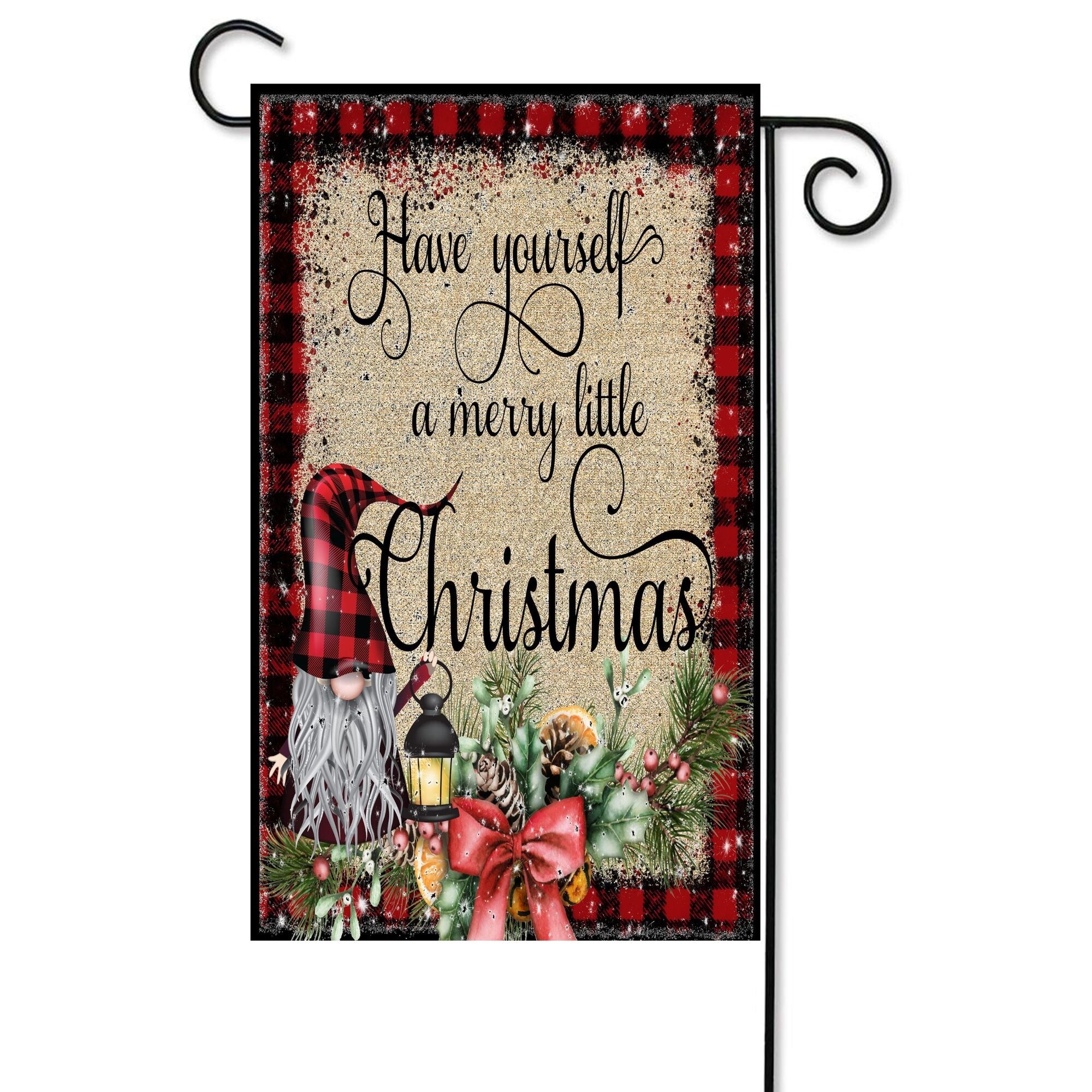 Shop Red And Brown Christmas Gnomes Rectangular Garden Flag 18 X 12 On Sale Overstock 32211174