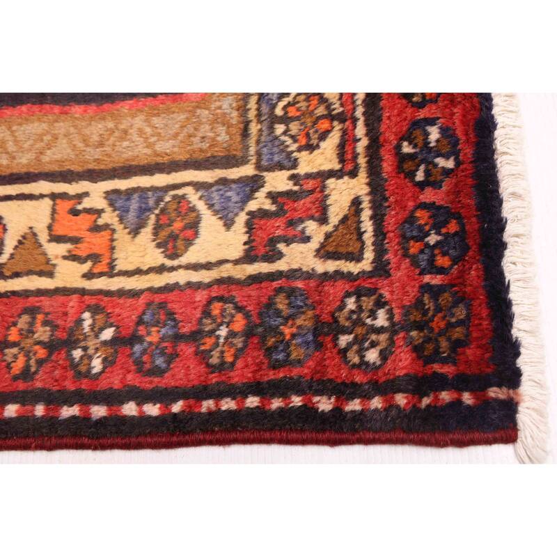 ECARPETGALLERY Hand-knotted Konya Anatolian Dark Navy, Red Wool Rug - 3'10 x 9'5