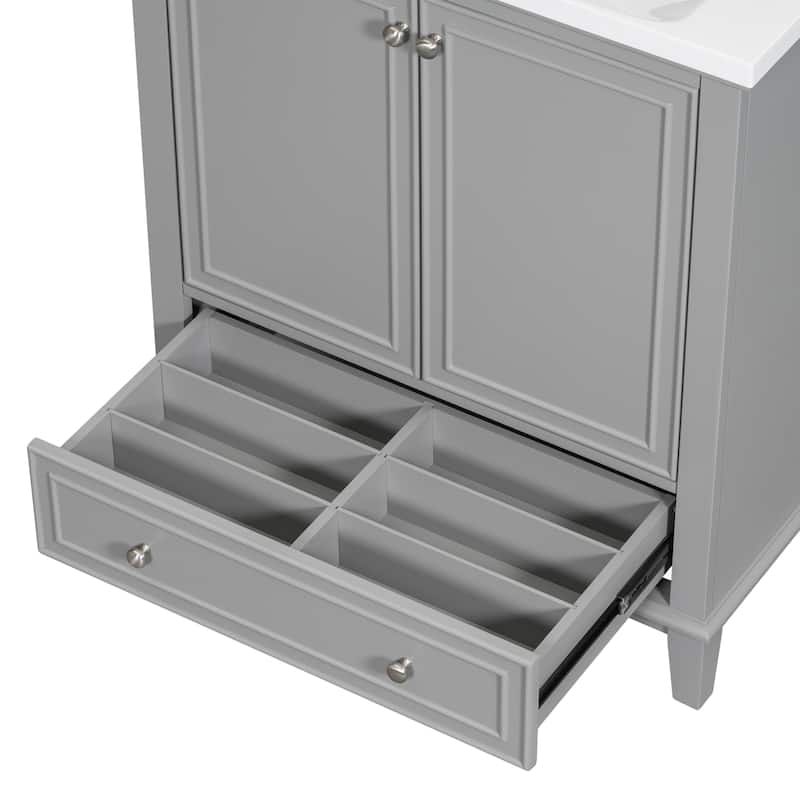 30" Bathroom Vanity without Sink,with Doors and Drawer