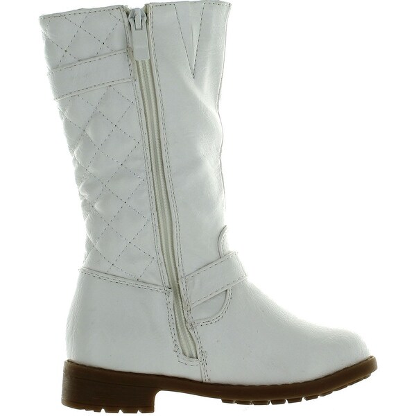 girls white boots