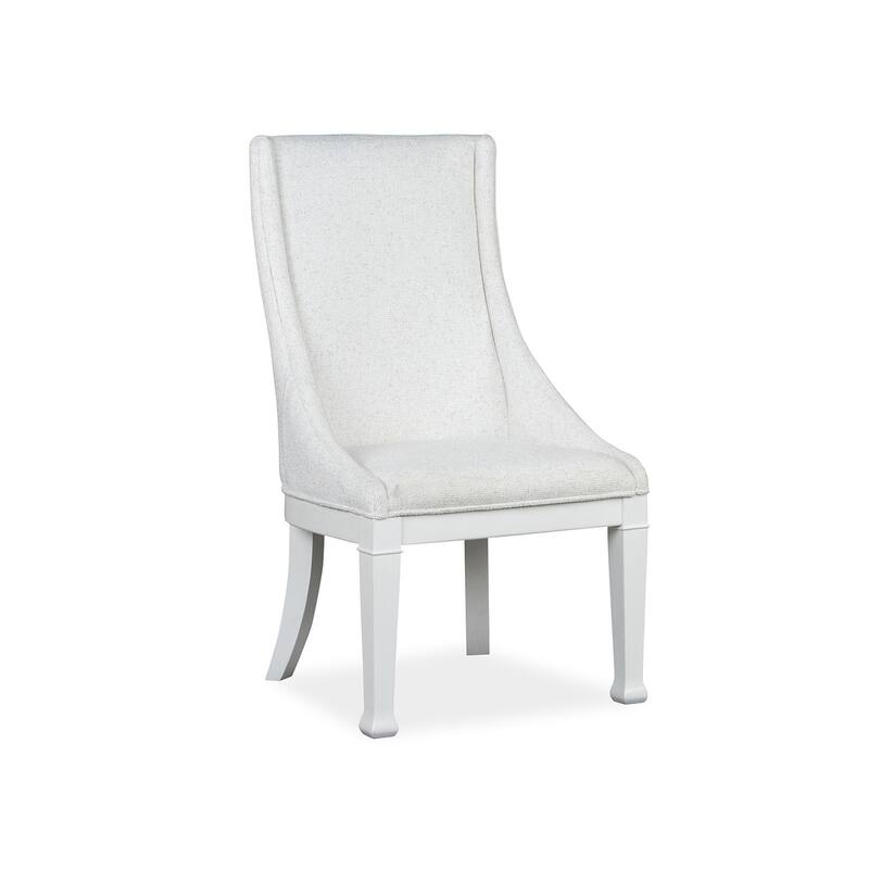 Magnussen Home Kingston Whisper White And Cerused Nutmeg Upholstered Host Chair Two Pack - 23.5''W x 25.5''D x 41.25''H