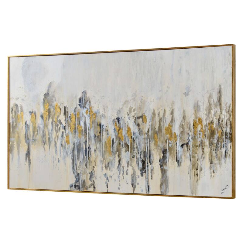 Renwil Kobi 40" Wide Canvas Art, Gold