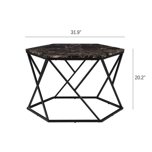 Ledel Modern Hexagon Coffee Table Bed Bath & Beyond 36261889