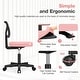 preview thumbnail 12 of 44, Office Computer Desk Chair with Wheels, Ergonomic Low-Back Mesh Rolling Work Swivel Chairs, Armless Comfortable Lumbar Support
