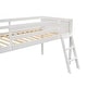preview thumbnail 23 of 21, Twin Size Wood Low Loft Bed with Ladder, ladder can be placed on the left or right