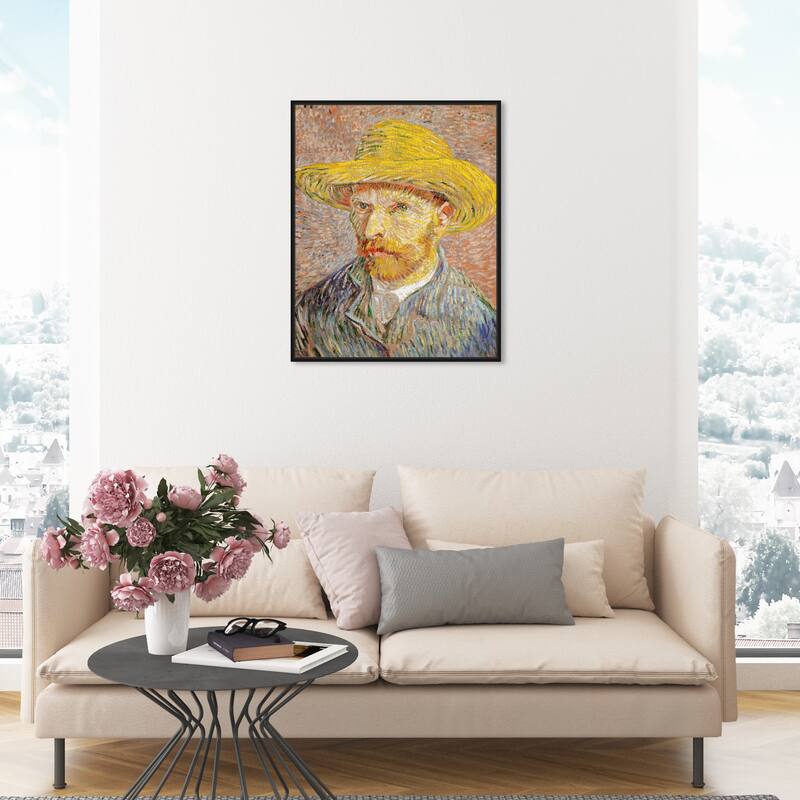 Oliver Gal 'Van Gogh - Self Portrait with a Straw Hat' Classic and ...