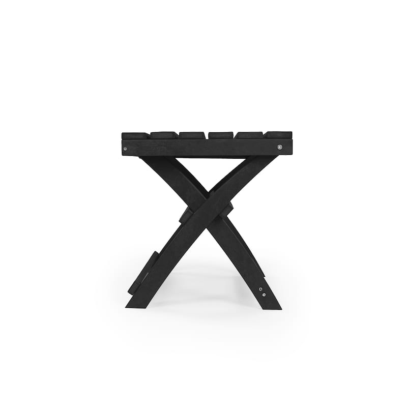 Santorini Fully Assembled All-Weather Recycled HDPE Outdoor Folding Side Table