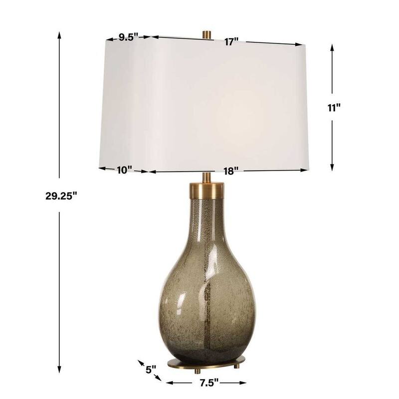 Uttermost Shyla Dark Glass Table Lamp - N/A