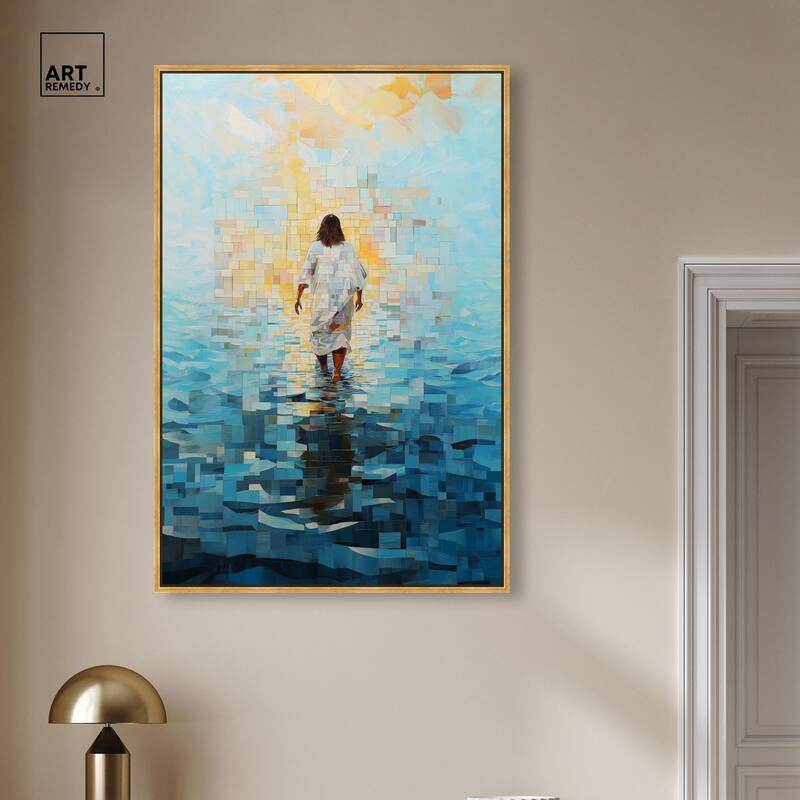 Water Walker Mosaic II Canvas by Art Remedy
