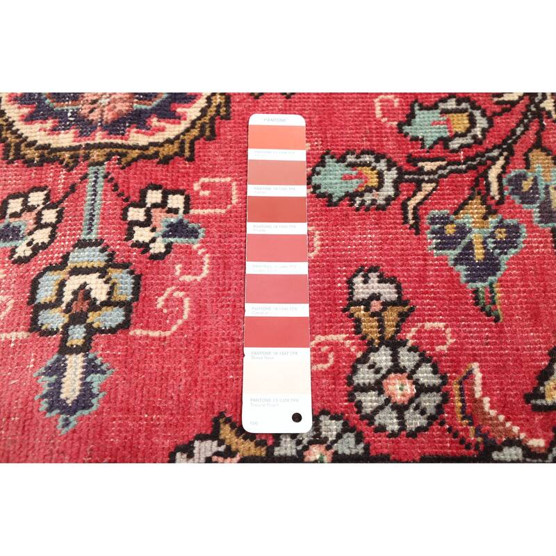 ECARPETGALLERY Hand-knotted Antalya Vintage Red Wool Rug - 6'4 x 8'11