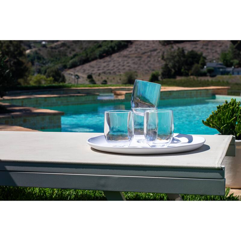 Stemless Goblet Drinkware Set, Clear, 16 Oz, Set of 12