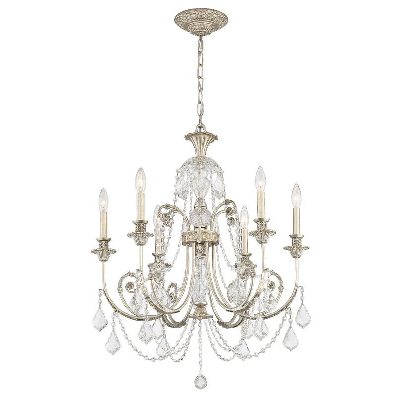 Crystorama Lighting Group Regis 6 Light 26" Wide Wrought Iron
