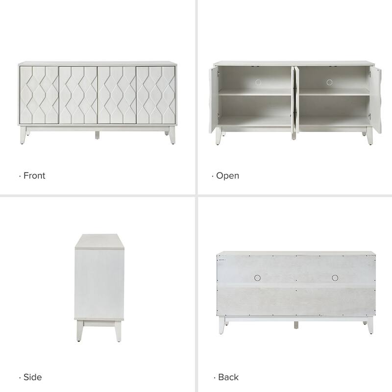 Olympia 60"Modern Storage Sideboard Storage with Adjustable Shelves By HULALA HOME