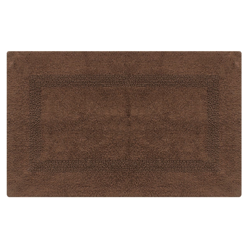 Fabstyles Soft & Absorbent Reversible Cotton Bath Rug Set of 2