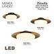 preview thumbnail 2 of 9, Minka Lavery 5625-L Zinola 15" Wide LED Semi-Flush Mount Ceiling