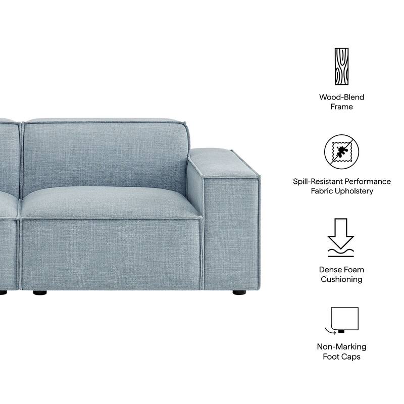 Restore 2-Piece Performance Fabric Upholstered Modular Loveseat