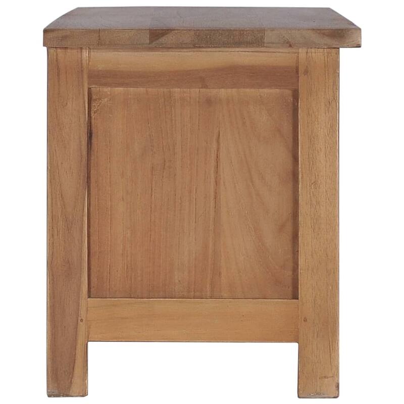 vidaXL TV Stand 35.4"x11.8"x13.8" Solid Wood Teak