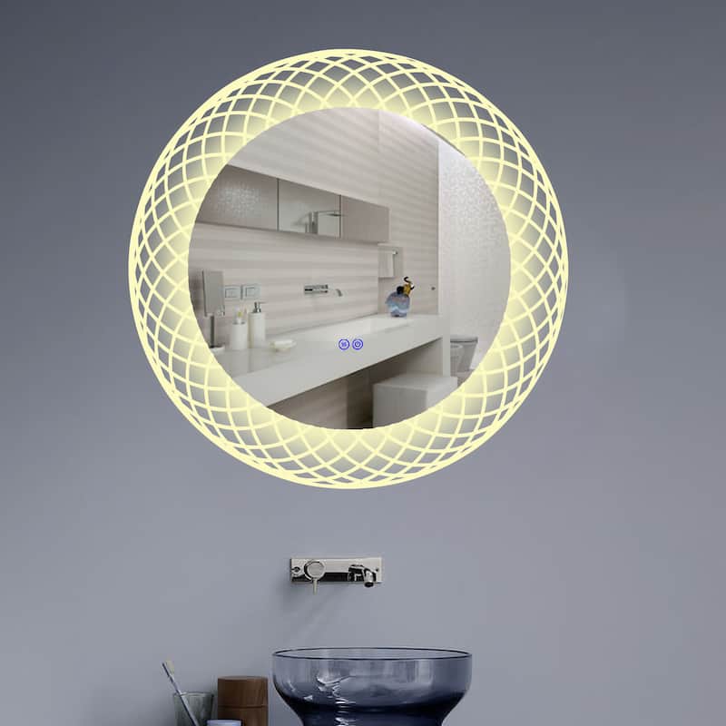 Frameless Back Lit LED Mirror - Silver