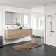 preview thumbnail 7 of 5, Luxy 72" White Oak Double Vessel Sink Bath Vanity with Quartz Top