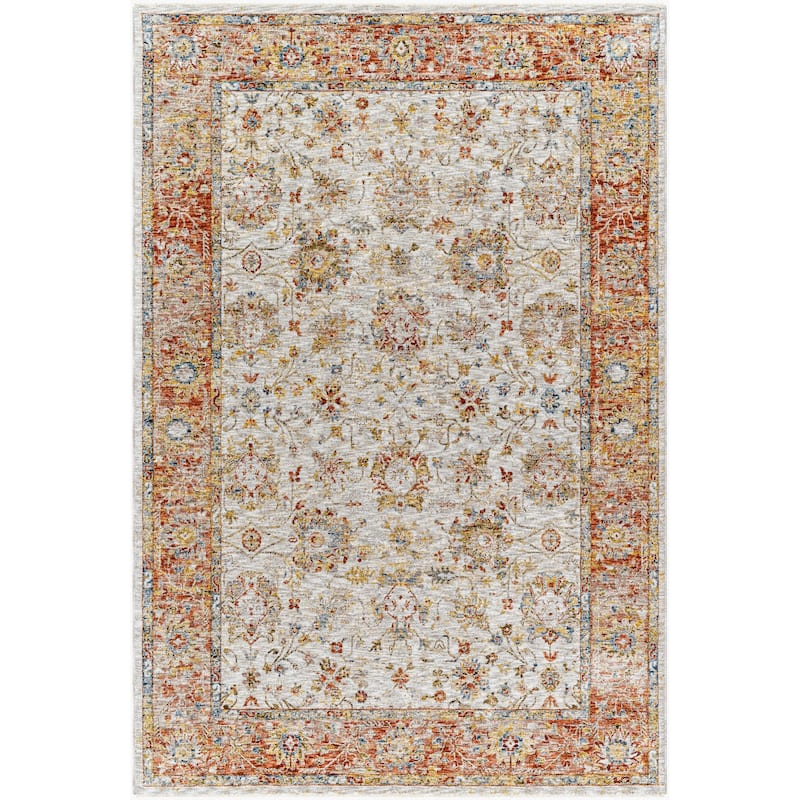 Livabliss Transitional Mona Lisa Medallion Area Rug - 9' x 12'2" - Ivory/Tan