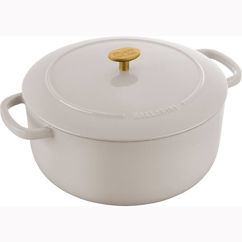 BALLARINI Bellamonte Cast Iron 7.5-qt Round Dutch Oven - 7.6-qt - White