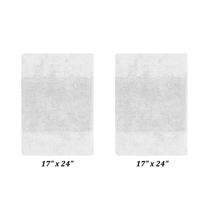 Better Trends Bath Rug 100% Cotton Water Absorbent Tufted Bathroom Rugs Set for Shower,Sink Mats Machine Wash Granada Collection