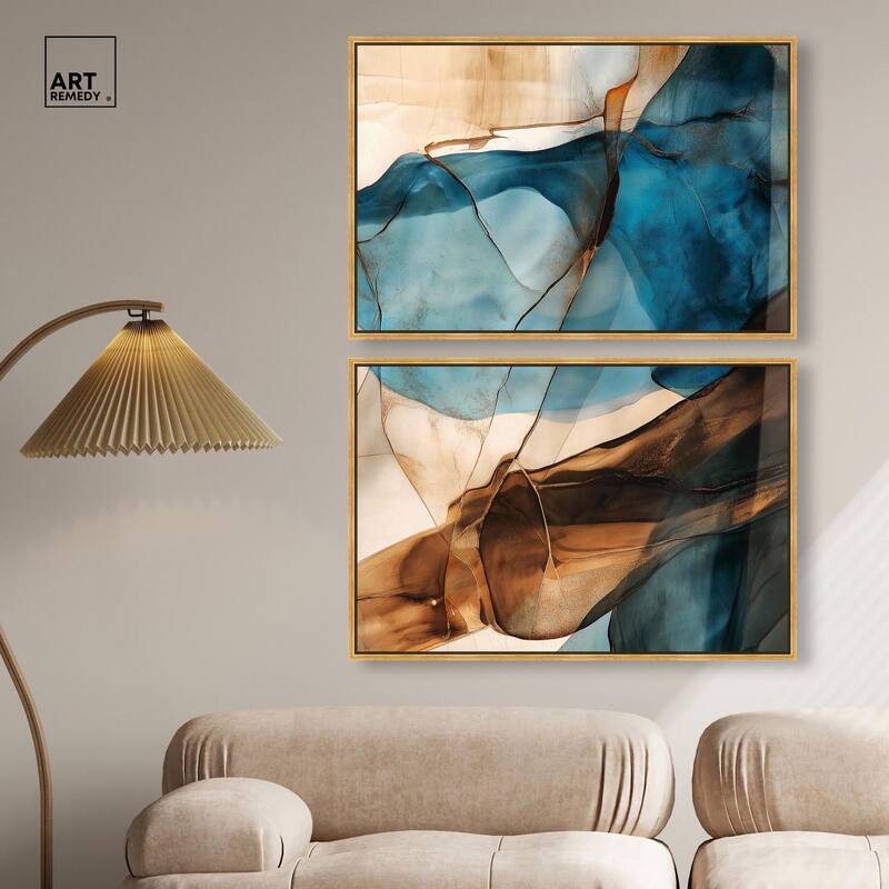 Glitch Aesthetic III Canvas Set of 2 by Art Remedy