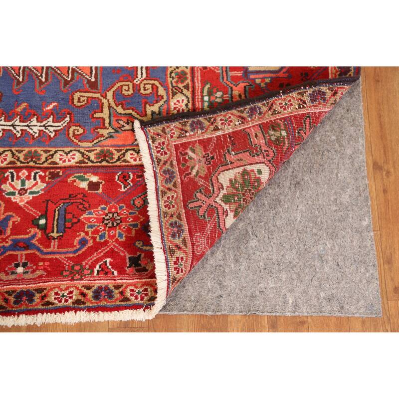 Hand Knotted Oriental 100% Wool Carpet Traditional Medallion Oranges & Rust Heriz Area Rug - 13' 0'' X 10' 3''