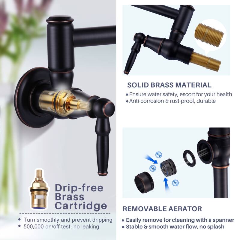 WOWOW Modern Retro Folding Filled Faucet