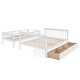 preview thumbnail 9 of 40, Twin-Over-Full Bunk Bed Storage Bed Frame with Stairway, Drawer, Storage and Guard Rail for Bedroom, Dorm, for Adults