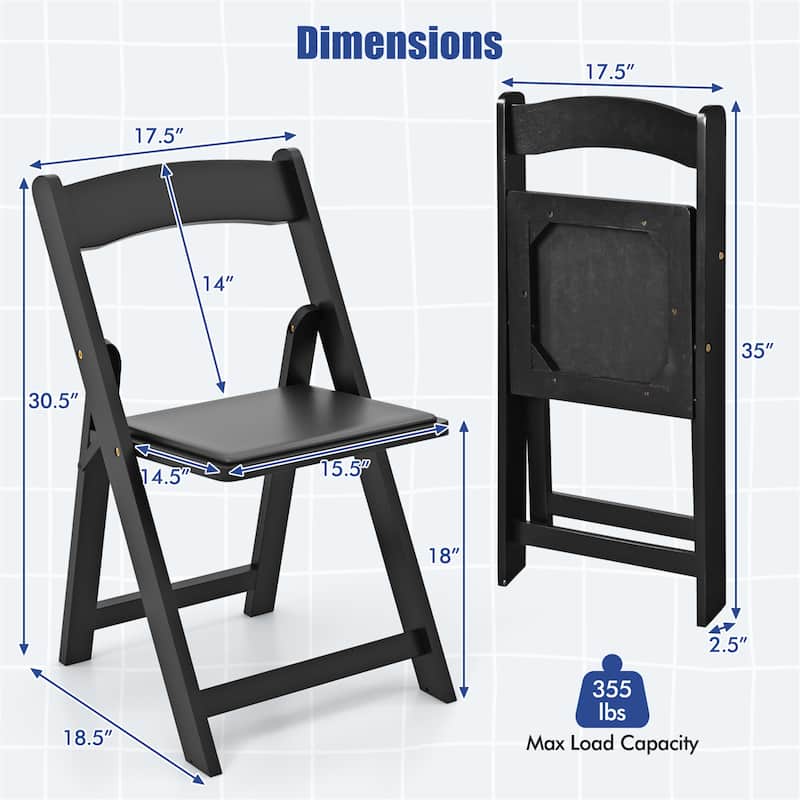 Gymax Set of 8 Dining Chairs w/ Rubber Wood Legs & Padded Seat for